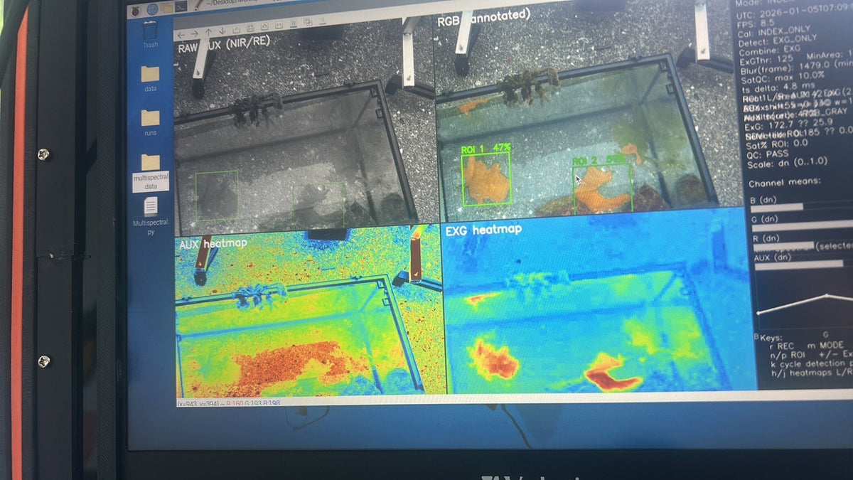Multispectral Imaging for Caulerpa Detection and Condition Monitoring